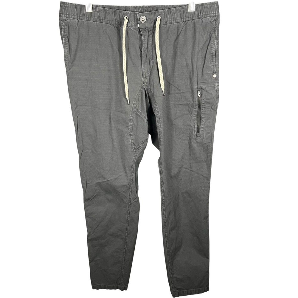 Vuori Ripstop Climber Pants Mens XL Charcoal Grey Tapered V412-L